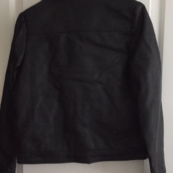 PS from Aeropostale black leather jacket fleece - Picture 3 of 3
